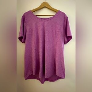 Women’s Armachillo short sleeve, V-neck T-shirt Purple (orchid) size XL